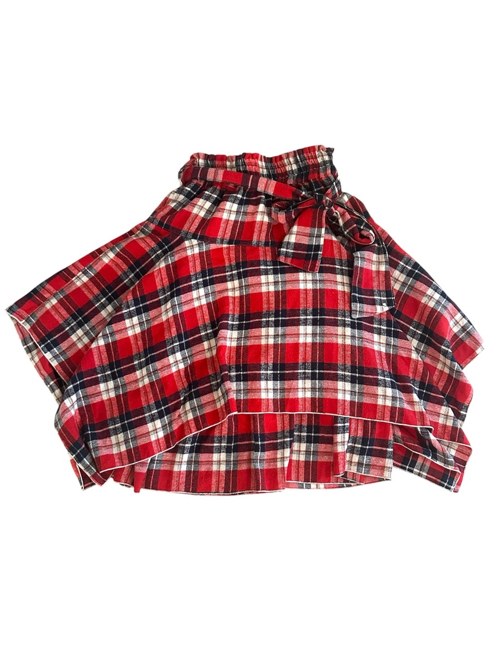 Red Plaid Skirt w/ Belt from Japan (M)